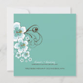 トロピカルハイビスカスブルールアウ（ハワイ式宴会）ビーチ結婚式招待状 招待状 (裏面)