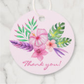 トロピカルハイビスカスブーケ – ありがとう フェイバータグ (裏面)