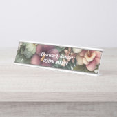 トロピカルハイビスカスボタニカルデスクネームプレート デスクネームプレート (正面)