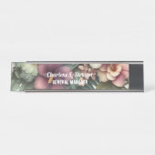 トロピカルハイビスカスボタニカルデスクネームプレート デスクネームプレート (正面)