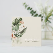 トロピカルハイビスカスボホパステル「ありがとう」カード セーブザデート (スタンド正面)