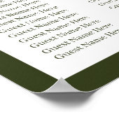 トロピカルハイビスカスボホ結婚パステルの座席 ポスター (角)