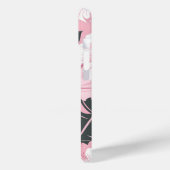 トロピカルハイビスカスモノグラムフリースブランケット Case-Mate iPhoneケース (裏面 / 左)