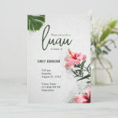 トロピカルハイビスカスルアウ(ハワイ式宴会) 招待状 (スタンド正面)