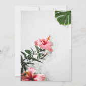 トロピカルハイビスカスルアウ(ハワイ式宴会) 招待状 (裏面)