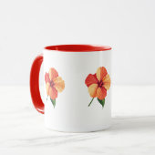 トロピカルハイビスカスローズ マグカップ (正面左)