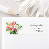 トロピカルハイビスカス住所 シール (インサイチュ)