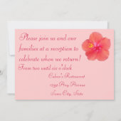 トロピカルハイビスカス結婚式の招待状 招待状 (裏面)