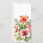 トロピカルハイビスカス結婚式 プログラム (裏面)