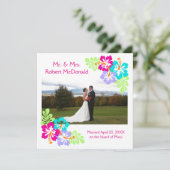 トロピカルハイビスカス結婚- Squreの発表 招待状 (スタンド正面)