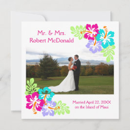 トロピカルハイビスカス結婚- Squreの発表 招待状