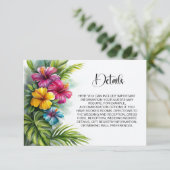 トロピカルハイビスカス ウェディングの詳細 エンクロージャーカード (スタンド正面)