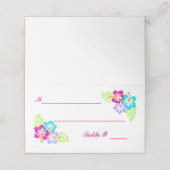 トロピカルハイビスカス – エスコートカード プレイスカード (外部開封)