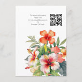 トロピカルハイビスカス エンクロージャーカード (裏面)