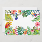 トロピカルハイビスカス ハワイアン ウェディング サンクス カード (裏面)