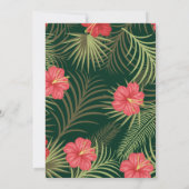 トロピカルハイビスカス&パームフロンズ結婚ズ 招待状 (裏面)