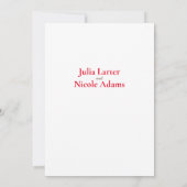 トロピカルハイビスカス ワイルドフォレスト ボタニカル ウェディング 招待状 (裏面)