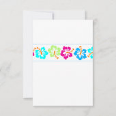 トロピカルハイビスカス – RSVPカード (裏面)