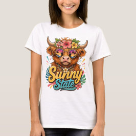 トロピカルハイランドカウ サニー・ステート グラフィック Tシャツ