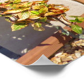 トロピカルハウスプラムバゴハイビスカスフラワーポスター ポスター (角)