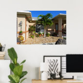 トロピカルハウスプラムバゴハイビスカスフラワーポスター ポスター (ホームオフィス)