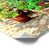 トロピカルハシエンダフラワーズメキシコガーデン ポスター (角)