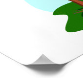 トロピカルハット、パームツリー、トゥーカン ポスター (角)