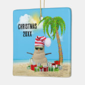 トロピカルハッピーホリデイズサンドマン セラミックオーナメント (左)