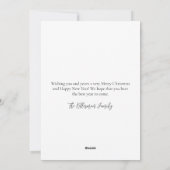 トロピカルハッピーホリデーズクリスマス シーズンカード (裏面)