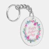 トロピカルハッピーマザーズデイフローラフレームキーチェーン キーホルダー (正面左)