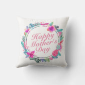 トロピカルハッピーマザーズデイフローラ枠 |枕 クッション (裏面)