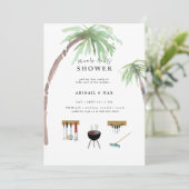 トロピカルハニードカップルウェディングシャワー誘致 招待状 (スタンド正面)