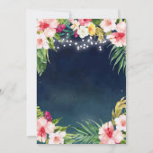 トロピカルハバナの夜の誕生日パーティーへの招待 招待状 (裏面)