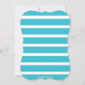 トロピカルハモダンイビスカスフラワーズブライダルシャワー 招待状 (裏面)