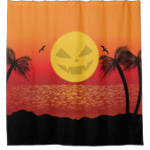 トロピカルハロウィーン シャワーカーテン (正面)