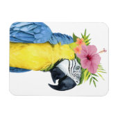 トロピカルハロー – オウム マグネット (横)