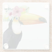 トロピカルハロー – トゥーカン ガラスコースター (裏面)