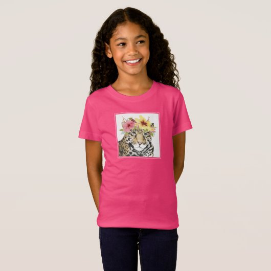 トロピカルハロー | Sweet Cheetah Tシャツ (正面フル)