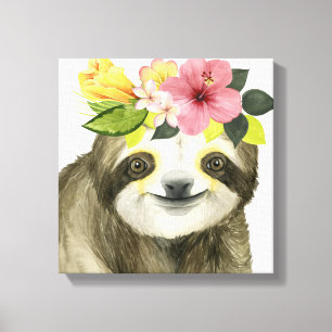 トロピカルハロー   Sweet Sloth キャンバスプリント