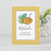 トロピカルハワイのティキトーテムサマー サンキューカード (スタンド正面)