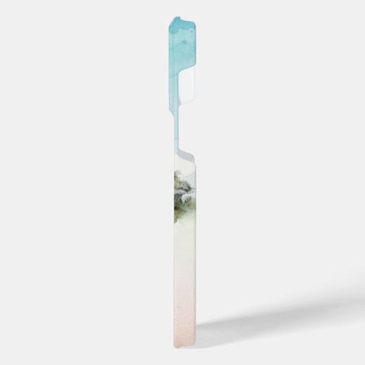 トロピカルハワイアロハフラガールカスタムiPhoneケース iPhoneケース (左側面)