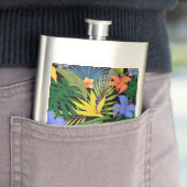 トロピカルハワイアロハフラワーグラフィック フラスク (インサイチュ)