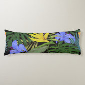 トロピカルハワイアロハフラワーグラフィック ボディピロー (正面)