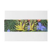 トロピカルハワイアロハフラワーグラフィック 招待状ベリーバンド (裏面例)