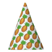 トロピカルハワイアンアイランドパイナップルビーチプリント パーティーハット (右)