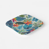 トロピカルハワイアンアロハプリント ペーパープレート (傾斜あり)