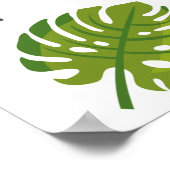 トロピカルハワイアンアロハベビーシャワー ポスター (角)