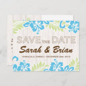 トロピカルハワイアンザデイトターコイズ 案内ポストカード (正面/裏面)