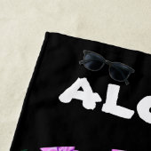 トロピカルハワイアンスタイルフローラアロハメッセージ ビーチタオル (インサイチュ)