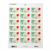 トロピカルハワイアンハイビスカスパームズ ラベル (フルシート)